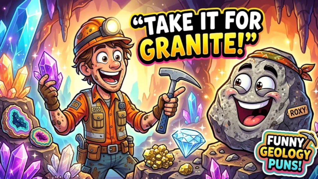 Funny Rock Jokes and Geology Puns About Minerals