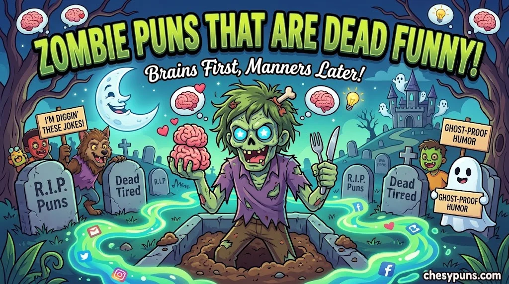 Funny Zombie One-Liner Puns (The Classics)