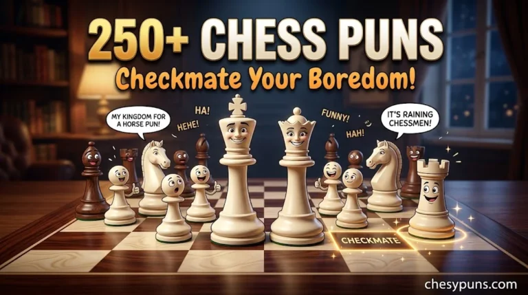 250+ Hilarious Chess Puns: Funny One-Liners, Clever Checkmate Jokes & Pawnsome Captions (2026)