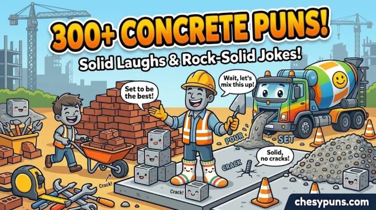 240+ Hilarious Concrete Puns: Funny One-Liners, Clever Concrete Jokes & Solid Captions (2026)