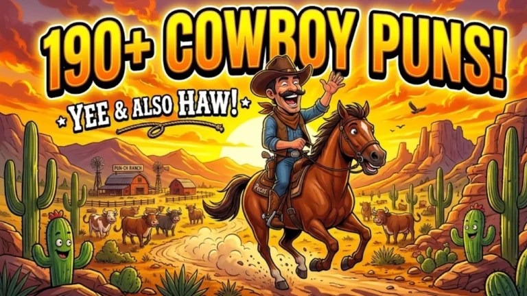 190+ Hilarious Cowboy Puns: Funny Western One-Liners, Clever Jokes & Yee-Haw Captions (2026)