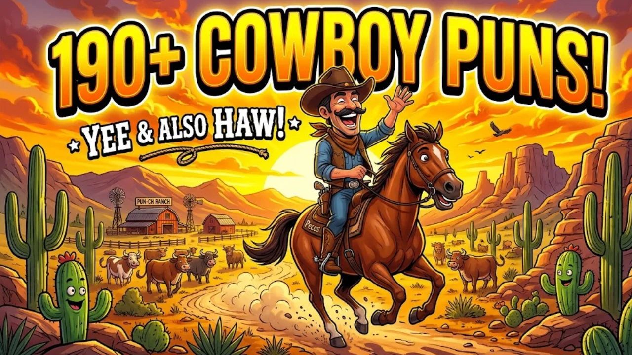 190+ Hilarious Cowboy Puns: Funny Western One-Liners, Clever Jokes & Yee-Haw Captions (2026)