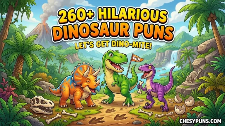 260+ Hilarious Dino Puns: Funny One-Liners, Clever Dinosaur Jokes & Roar-Some Captions (2026) 🦖