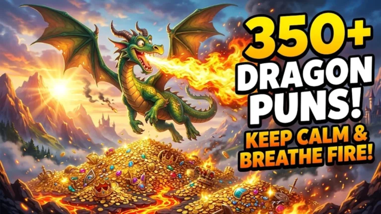 350+ Hilarious Dragon Puns: Funny One-Liners, Clever Jokes & Fire-Breathing Captions (2026)
