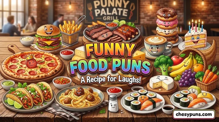 240+ Hilarious Food Puns: One-Liners, Clever Food Jokes & Tasty Captions (2026)