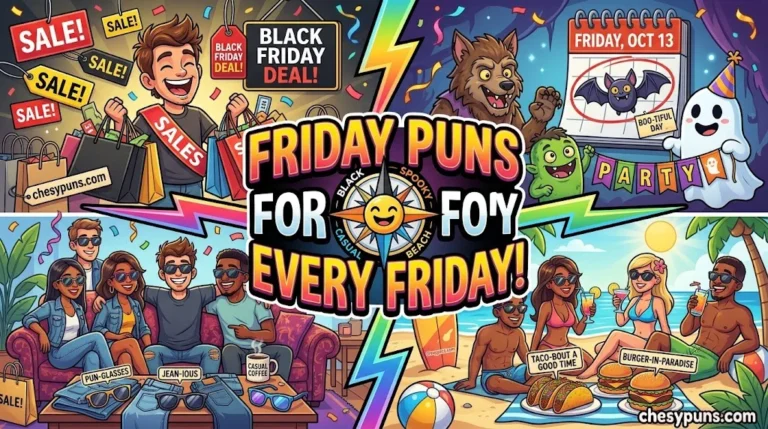 460+ Hilarious Friday Puns: Funny One-Liners, Clever Friday Jokes & Weekend-Worthy Captions (2026)