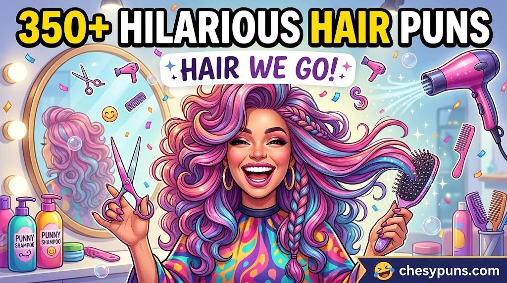 350+ Hilarious Hair Puns: Funny One-Liners, Clever Hair Jokes & Strand-Worthy Captions (2026)