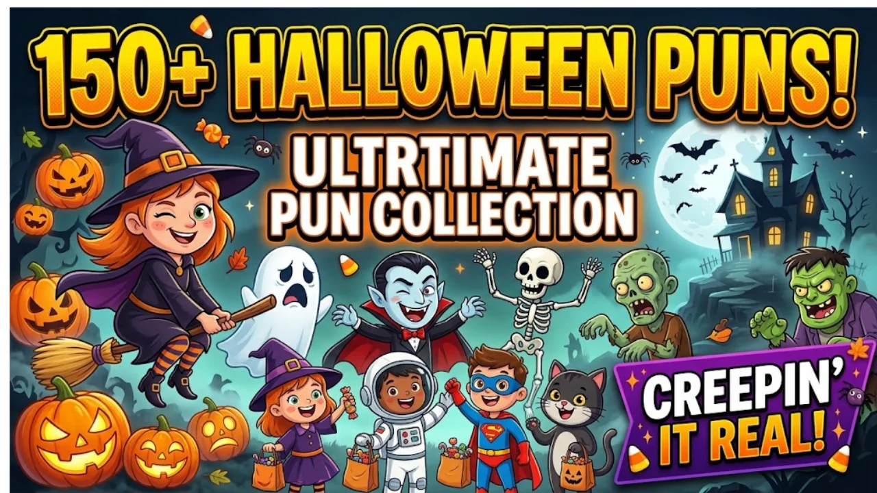 150+ Hilarious Halloween Puns: Funny One-Liners, Spooky Jokes & Fang-tastic Halloween Captions (2026)