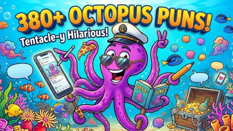 380+ Hilarious Octopus Puns: Funny One-Liners, Clever Sea Jokes & Tentacle-Worthy Captions (2026)