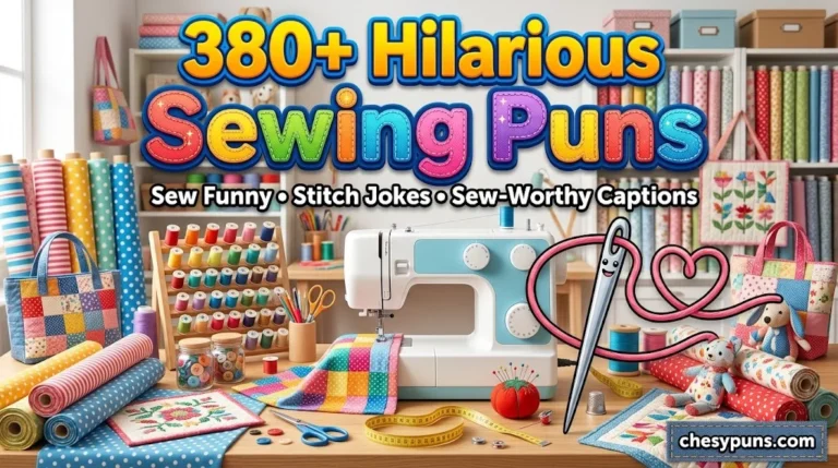 380+ Hilarious Sewing Puns: Funny One-Liners, Clever Stitch Jokes & Sew-Worthy Captions (2026)