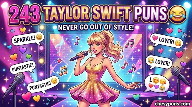 240+ Hilarious Taylor Swift Puns: That Will Never Go Out of Style 🎤