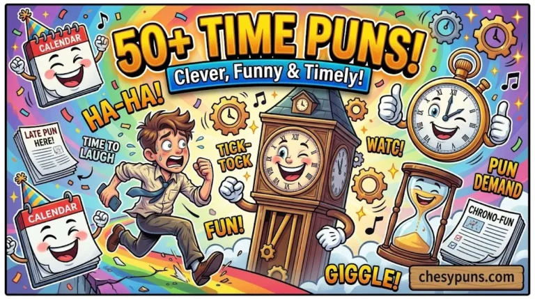 50+ Hilarious Time Puns: Funny One-Liners, Clever Clock Jokes & Timely-Witty Captions (2026)