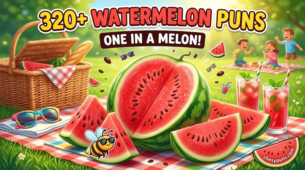 320+ Hilarious Watermelon Puns: Funny One-Liners, Clever Melon Jokes & Rind-Worthy Captions (2026)