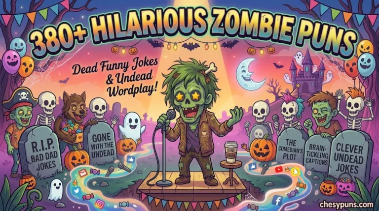 380+ Hilarious Zombie Puns: Funny One-Liners, Clever Undead Jokes & Brain-Tickling Zombie Captions (2026)