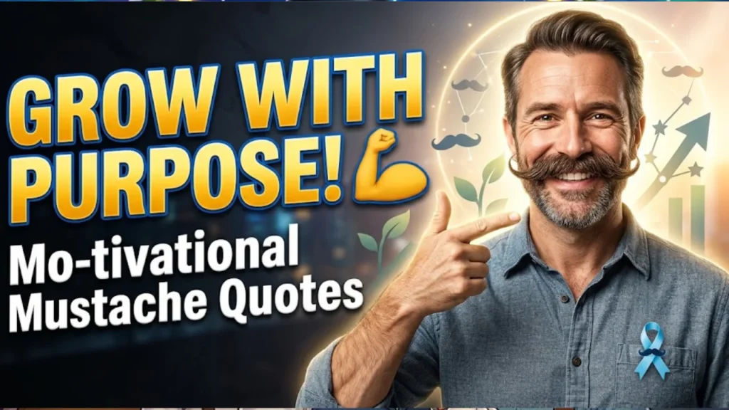 Mo-tivational Mustache Quotes & Movember Sayings