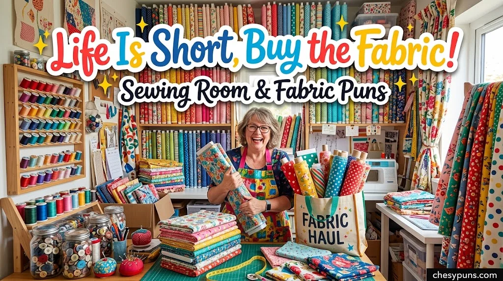 Pop-Culture Sewing Puns and Classic Sayings With a Twist