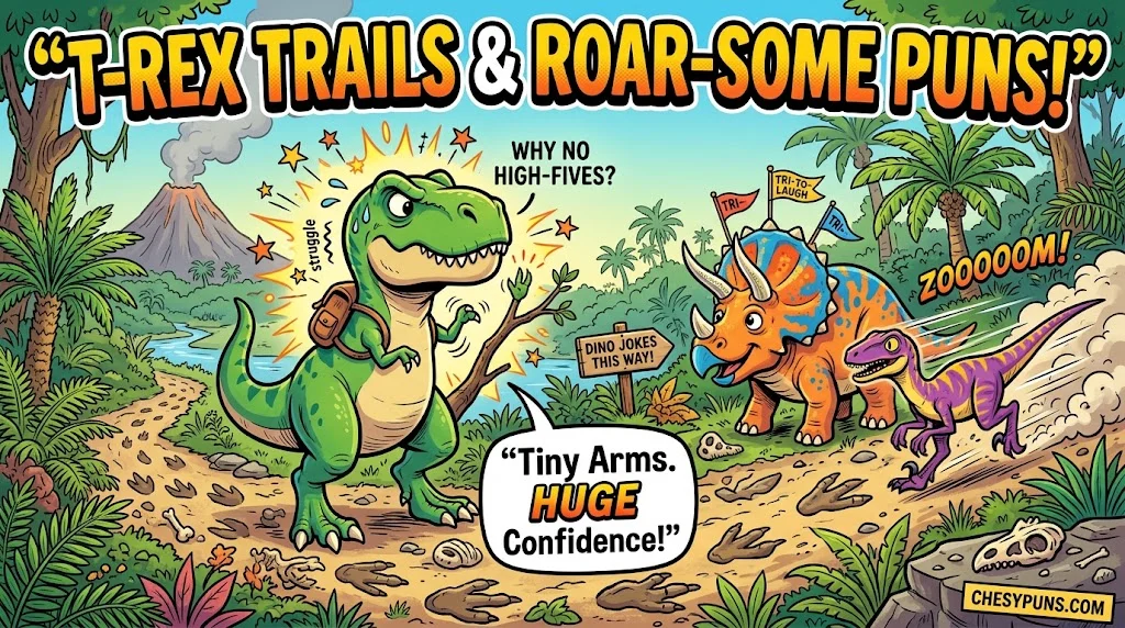 Roar-Some Dino Captions & Clever Dinosaur Jokes