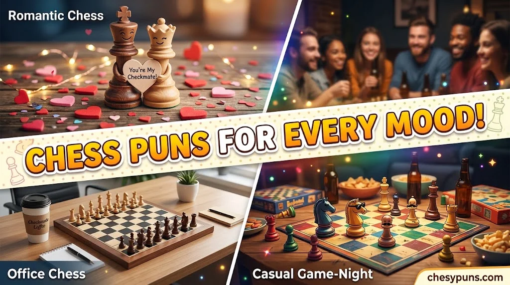 Romantic, Work & Everyday Chess Puns