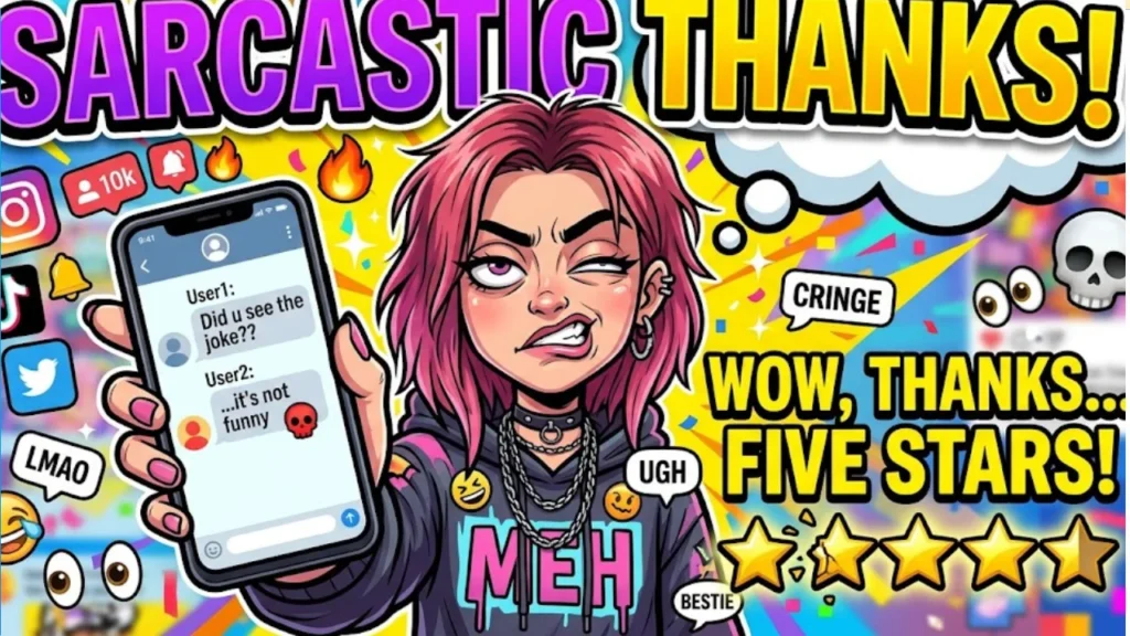 Sarcastic & Gen Z Thank You Puns