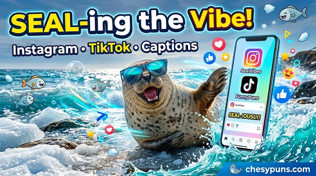 Seal Puns for Instagram, TikTok & Social Media Captions