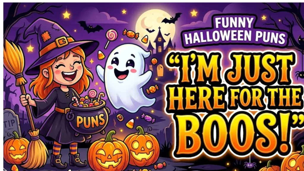 Spooky Halloween Puns for Witches, Ghosts, Skeletons, Vampires, Zombies & Monsters