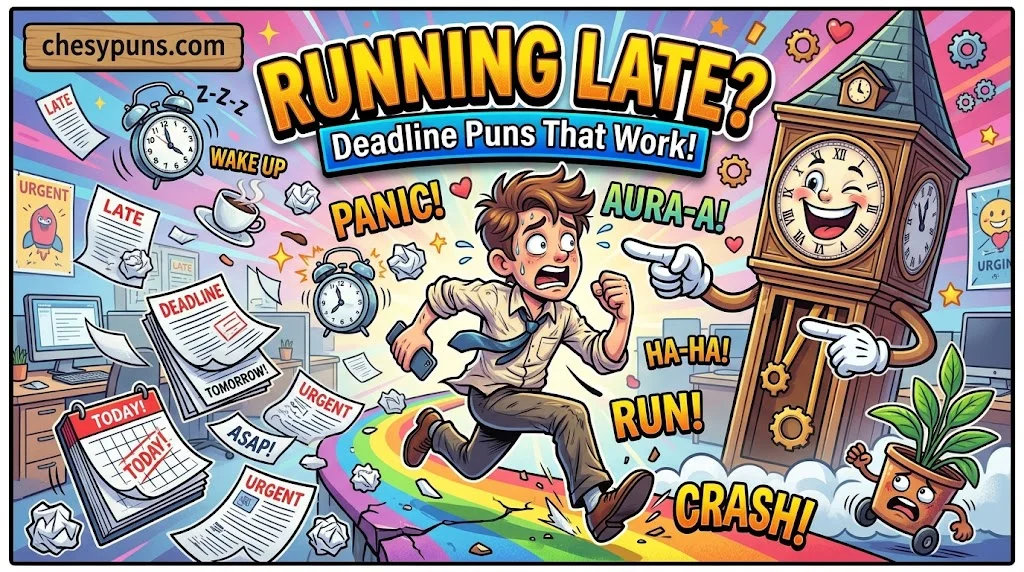 Time Puns for Work, Deadlines, and Running Late