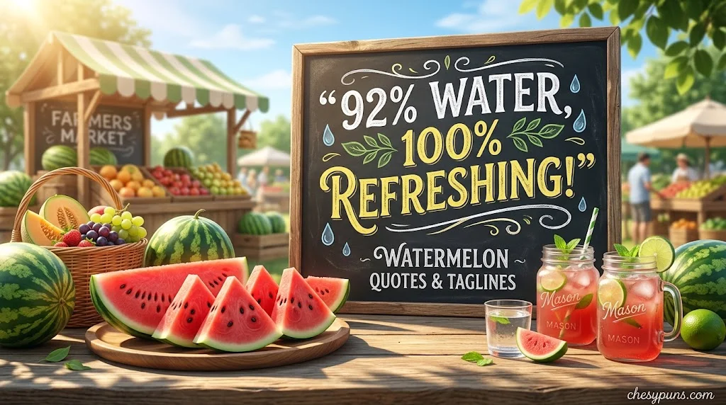Watermelon Pun Quotes, Taglines & Wordplay