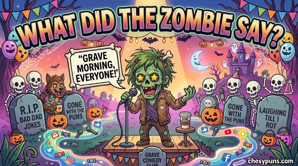 What Did the Zombie Say? Funny Zombie Q&A Jokes