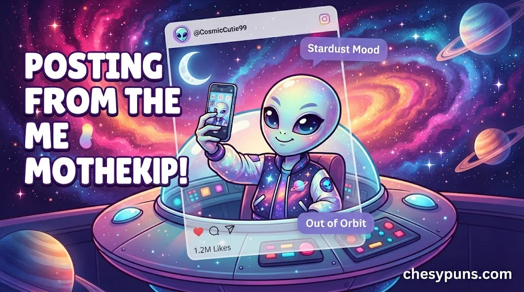 Alien Puns for Instagram and Social Media Captions