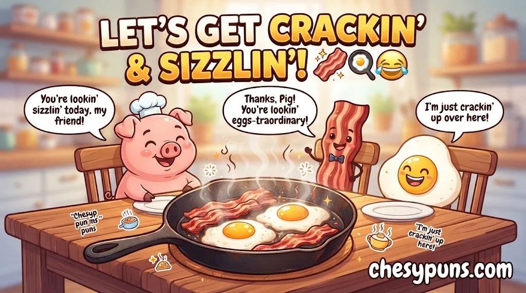 Clever Bacon Jokes, Egg and Pig Puns