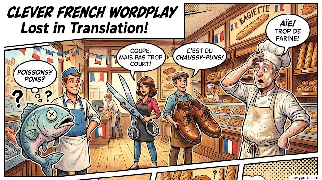 Clever French Puns Using French Phrases and Words