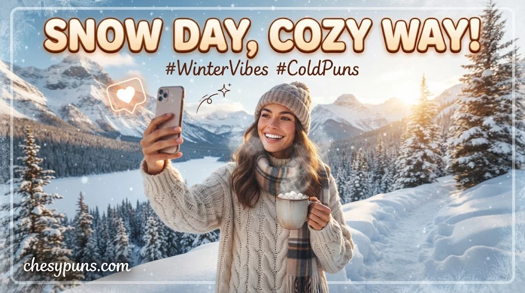 Cold Puns for Winter Captions & Social Media