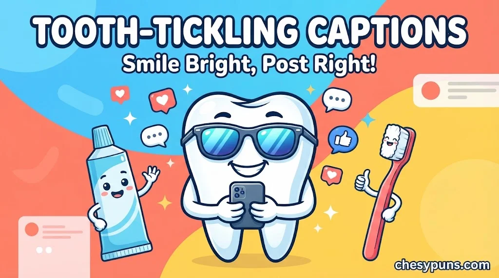 Dental Puns for Captions, Slogans & Social Media