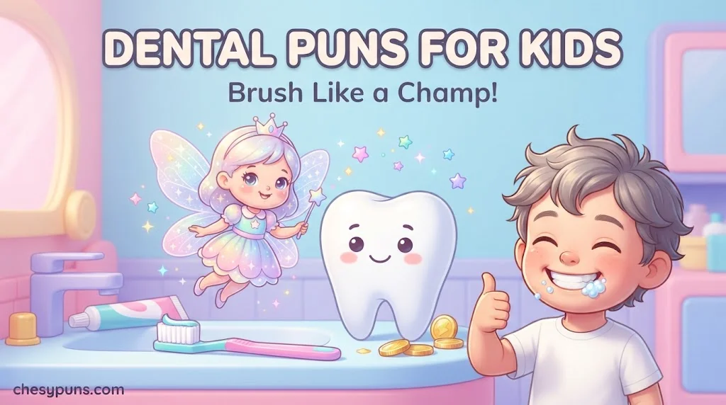 Dental Puns for Kids, Cards & Nicknames