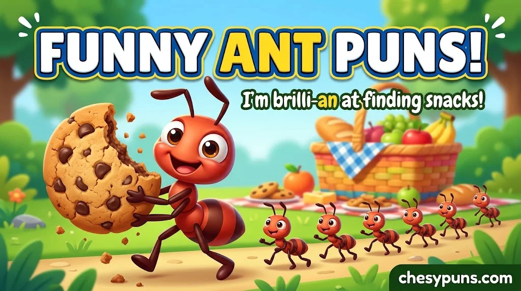 Funny Ant Puns & One-Liners