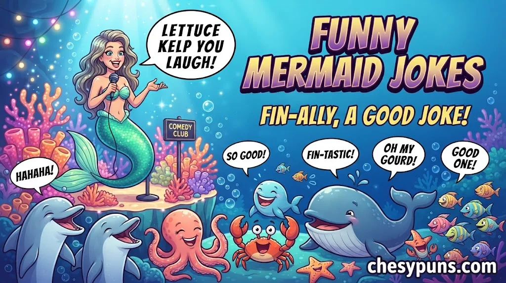 Funny Mermaid Puns for Instagram Captions