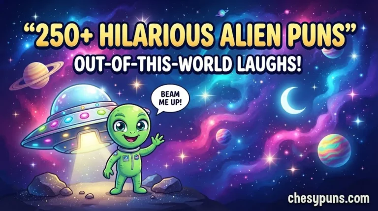 250+ Hilarious Alien Puns: Funny One-Liners, Clever Space Jokes & Out-of-This-World Captions (2026) 👽