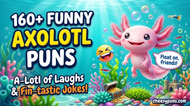 160+ Hilarious Axolotl Puns: Funny One-Liners, Clever Axolotl Jokes & Adorably Fin-tastic Captions (2026) 🦎😂