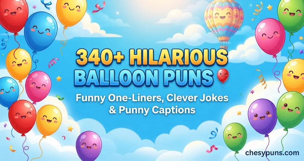 340+ Hilarious Balloon Puns: Funny One-Liners, Clever Balloon Jokes & Pop-Worthy Captions (2026) 🎈😂