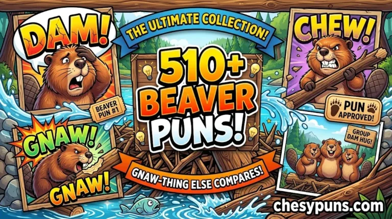 510+ Hilarious Beaver Puns: Funny One-Liners, Clever Beaver Jokes & Dam-Worthy Captions (2026)