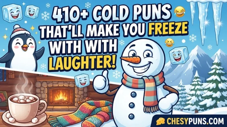 410+ Hilarious Cold Puns: Funny One-Liners, Clever Ice Jokes & Chilly Captions (2026)
