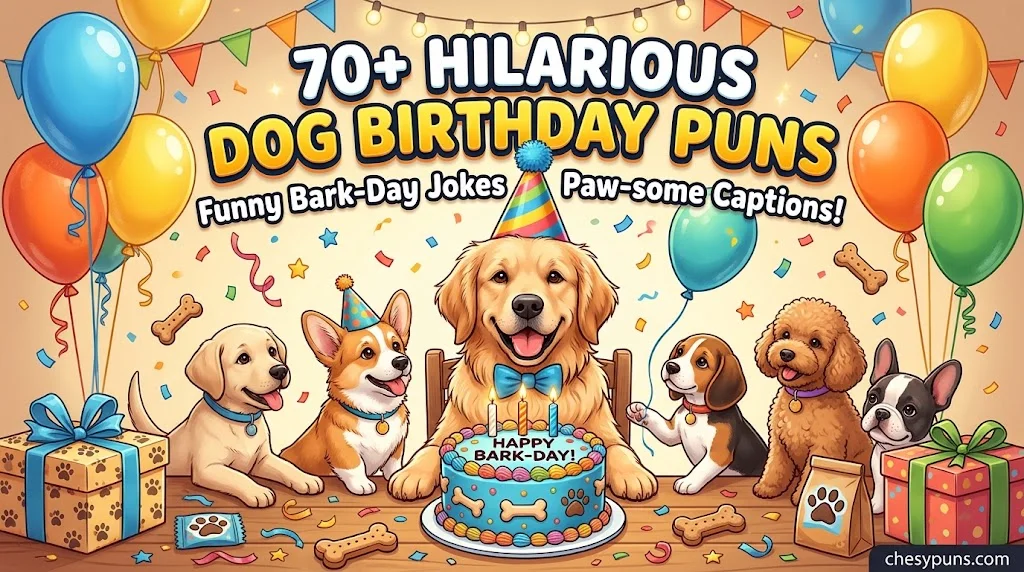 70 Hilarious Dog Birthday Puns: That Will Make You Bark Out Loud