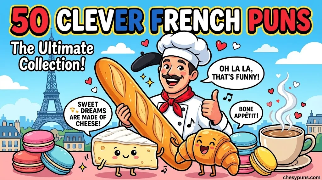 50+ Hilarious French Puns: That Are Too Good to Baguette
