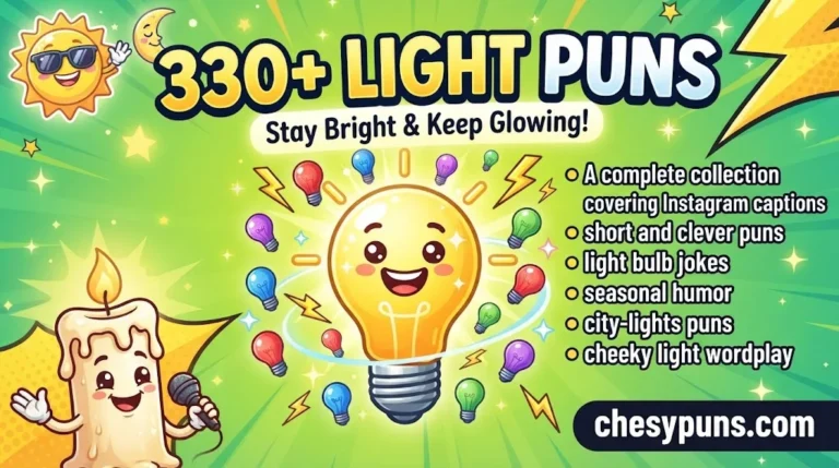 330+ Hilarious Light Puns: Funny One-Liners, Clever Light Bulb Jokes & Bright-Worthy Captions (2026)
