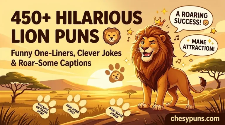 450+ Hilarious Lion Puns: Funny One-Liners, Clever Lion Jokes & Roar-Some Captions (2026)