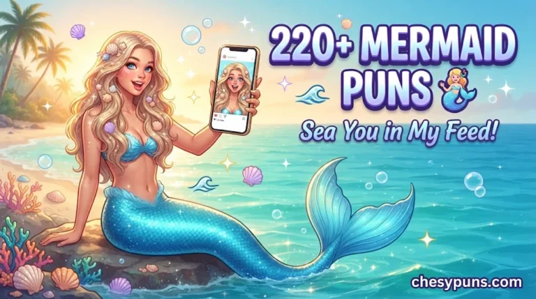 220+ Hilarious Mermaid Puns: Funny One-Liners, Clever Mermaid Jokes & Fin-tastic Captions (2026)