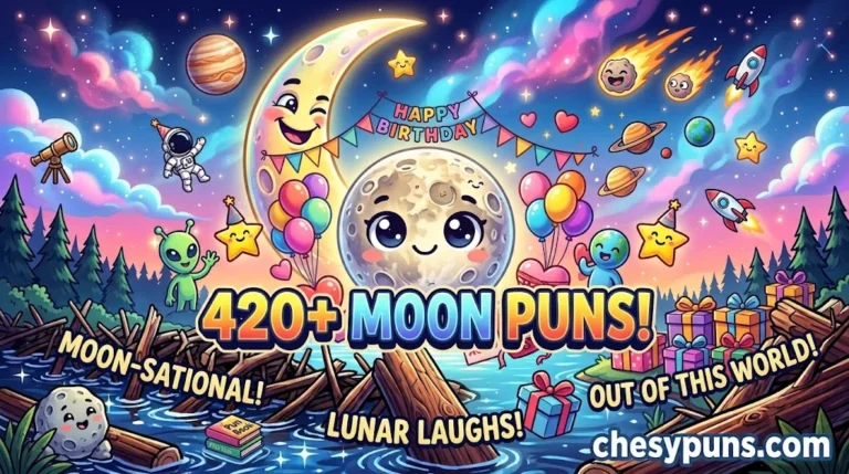 420+ Hilarious Moon Puns: Funny One-Liners, Clever Lunar Jokes & Out-of-This-World Captions (2026)