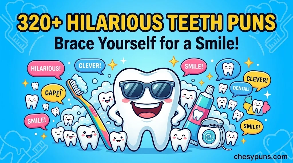280+ Hilarious Teeth Puns: Funny One-Liners, Clever Tooth Jokes & Smile-Worthy Captions (2026) 🦷😁