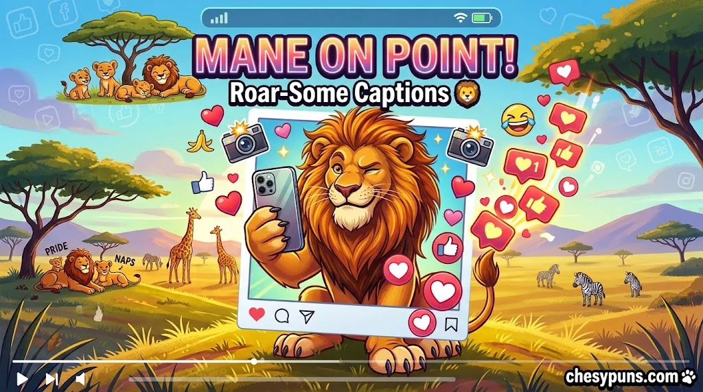 Roar-Some Lion Captions for Instagram & TikTok