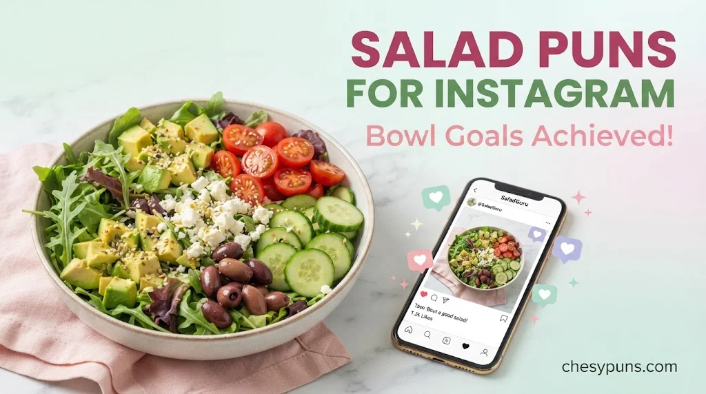Salad Puns for Instagram Captions and Social Media
